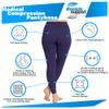 ABSOLUTE SUPPORT Womens Plus Size 2030 mmHg Footless Compression Leggings, 3-Pack Circulation Support for Swelling, Varicose Veins, Travel & Pregnancy, Purple, Large view 3