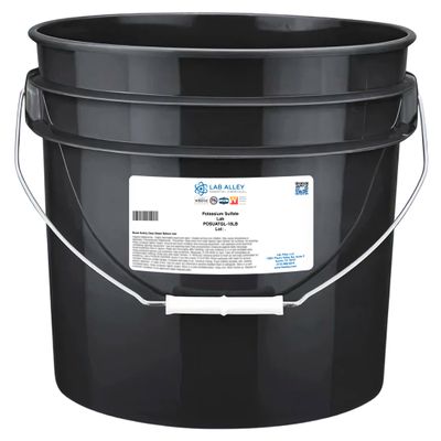 Lab Alley Potassium Sulfate, Lab Grade, Additive for Chloride-Sensitive Crops, Reagent for Chemical Reactions, and Industrial Use in Glass, Ceramics & Manufacturing (10 Pounds)