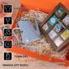 10 Pack 9.4X6.9X4 Inch Gift Boxes with Magnetic Closure Lids, Rectangle Orange Magnetic Box Collapsible Decorative Boxes for Wedding, Christmas, Birthdays, Mother's Day view 2