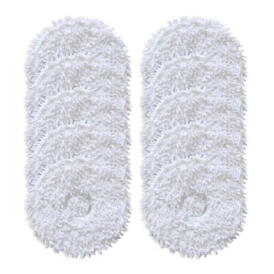 10pcs Vacuum Cleaner Soft Microfiber Mop Cloth Kit, Compatible For Eureka, J12 For Ultra Robot Vacuum Cleaner Accessories