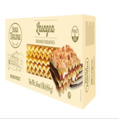 Pasta Toscana | Bronze Die Italian Durum Wheat Semolina (Lasagna, Pack of 2)