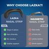 LAZKA Non-Magnetic Nasal Strips Reusable Nose Dilator & Airflow Opener for Snoring Relief, Breathing Support & Congestion Help Nose Vent Strip for Sleep or Sports 30-Day Starter Kit view 3
