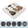Guitar Digital Bathroom Scale for Body Weight with High Precision Digital Weighing Scale with BMI Clear LCD Display and Step-On Measures Weight Up to 180kg view 3