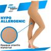 ABSOLUTE SUPPORT Womens Plus Size 2030 mmHg Footless Compression Leggings, 3-Pack Circulation Support for Swelling, Varicose Veins, Travel & Pregnancy, Beige, Small view 4