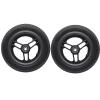 10 inch Front Wheels for Electric Wheelchairs, 10x2 Polyurethane Solid Tires Wheelchair Wheel Replacement Caster Parts, 1/2" (12mm) Bearings view 1
