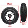 10 inch Front Wheels for Electric Wheelchairs, 10x2 Polyurethane Solid Tires Wheelchair Wheel Replacement Caster Parts, 1/2" (12mm) Bearings view 4