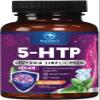 5-HTP Supplement - Extra Strength 5HTP (5-Hydroxytryptophan) Griffonia Simplicifolia 200mg Per Serving - 5HTP Supports Restful Sleep, Natural Calm, & Brain Health - Bottled in the USA - 60 Capsules view 1