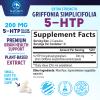 5-HTP Supplement - Extra Strength 5HTP (5-Hydroxytryptophan) Griffonia Simplicifolia 200mg Per Serving - 5HTP Supports Restful Sleep, Natural Calm, & Brain Health - Bottled in the USA - 60 Capsules view 2