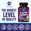 5-HTP Supplement - Extra Strength 5HTP (5-Hydroxytryptophan) Griffonia Simplicifolia 200mg Per Serving - 5HTP Supports Restful Sleep, Natural Calm, & Brain Health - Bottled in the USA - 60 Capsules view 4