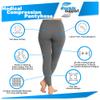ABSOLUTE SUPPORT Womens Plus Size 2030 mmHg Footless Compression Leggings, 3-Pack Circulation Support for Swelling, Varicose Veins, Travel & Pregnancy, Gray, 2X-Large view 3