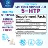 5-HTP Supplement - Extra Strength 5HTP (5-Hydroxytryptophan) Griffonia Simplicifolia 200mg Per Serving - 5HTP Supports Restful Sleep, Natural Calm, & Brain Health - Bottled in the USA - 120 Capsules view 2