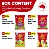 Allens Australian Candy Variety Box - Killer Pythons Sweet & Sour 192g, Red Frogs Alive 190g, Party Mix 190g, Snakes Alive 200g - Authentic Aussie Candy Gift Set, No Artificial Colors view 3