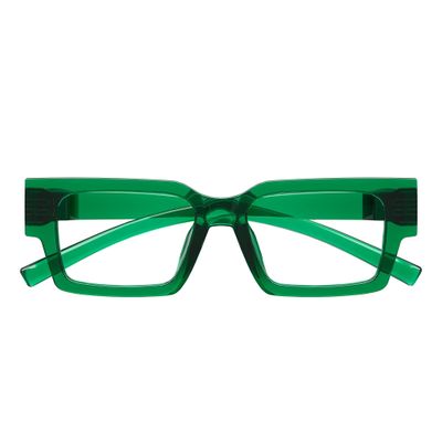 Eyekepper Blue Light Reading Glasses Men Women 0.75, Stylish Green Frame