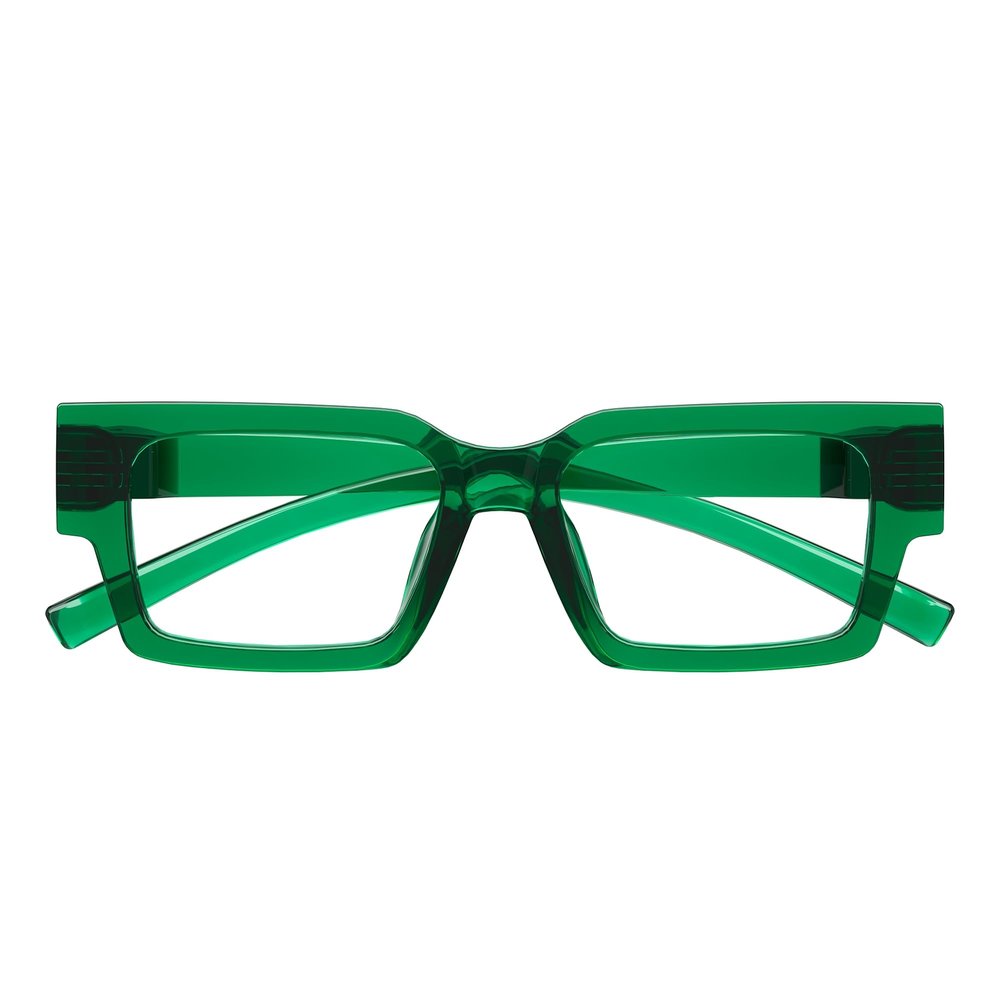 Eyekepper Blue Light Reading Glasses Men Women 0.75, Stylish Green Frame