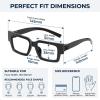 Eyekepper Blue Light Reading Glasses Men Women 0.75, Stylish Green Frame view 3