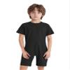 ACSUSS 3 Pack Special Needs Adaptive Clothing For Children Short Sleeve Autism Sensory Jumpsuit Anti-strip Romper Black 16 view 2
