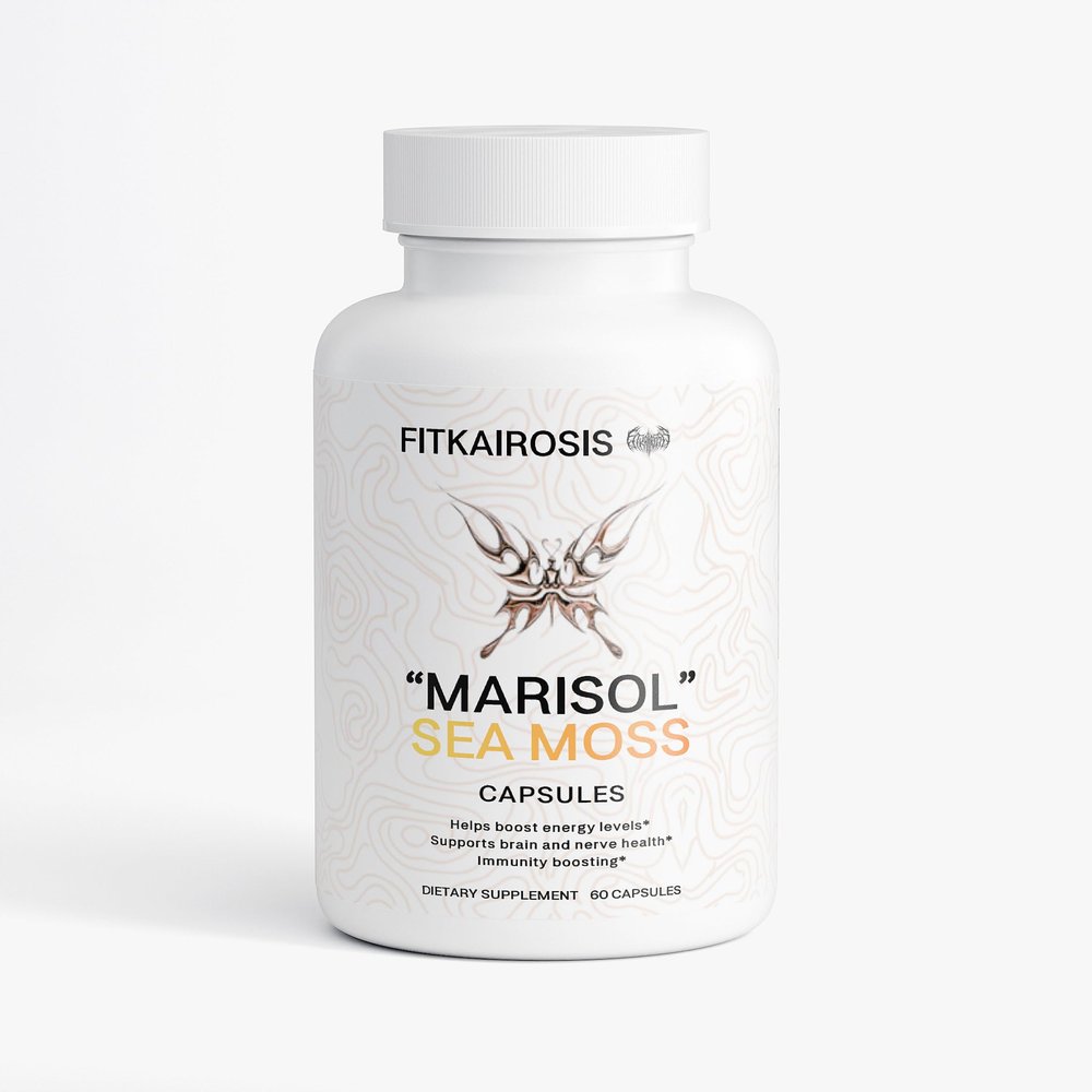 FitKairosis Marisol Sea Moss Capsules - Irish Moss, Bladderwrack & Burdock Root for Immune Support, Thyroid Health & Digestive Wellness - 60 Capsules, USA Made
