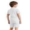 ACSUSS 3 Pack Special Needs Adaptive Clothing For Children Short Sleeve Autism Sensory Jumpsuit Anti-strip Romper White 10 view 3