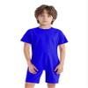 ACSUSS 3 Pack Special Needs Adaptive Clothing For Children Short Sleeve Autism Sensory Jumpsuit Anti-strip Romper Royal Blue 14 view 2