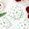 100Pcs Camp Bachelorette Paper Napkins 2 Ply Camping Luncheon Scalloped Disposable Absorbent Hand Towels Green Camp Guest Napkins Decorative for Wedding Bridal Shower Birthday Bathroom Party Supplies view 2