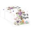 100Pcs Easter Paper Napkin 3-ply 6.5'' x 6.5" Disposable Sheep Cross Eggs Flower Dinner Size Napkins He Is Risen Lamb Square Beverage Napkin for Christian Jesus Easter Religious Party Kitchen Supplies view 1