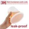 3H CORPORATION 24 oz Food Storage Containers with Lids (240 Set/480 Piece) Deli Soup Containers, Freezer Microwave Safe, BPA-Free Plastic, Stackable Snack Leakproof Leftover Organizers & To-Go view 3
