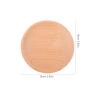 2Pcs Wooden Round Appetizer Plates Serving Platter Compatible for Party Snacks Candy Salad Cheese Presentation Plate view 3