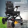 Foldable Electric Wheelchairs for Adults,Lightweight Power Motorized Foldable Wheelchairs,Long Travel Range,Electric Chair, Lightweight Foldables All Terrain,Support 220 LBS US view 3