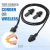 Tondiamo 210 Pairs Corded Ear Plugs Reusable Silicone Earplugs Individually Wrapped Hearing Protection Sleeping Noise Cancelling Earplugs for Work Construction Shooting Sports Noise Reduction view 2