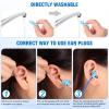 Tondiamo 210 Pairs Corded Ear Plugs Reusable Silicone Earplugs Individually Wrapped Hearing Protection Sleeping Noise Cancelling Earplugs for Work Construction Shooting Sports Noise Reduction view 4