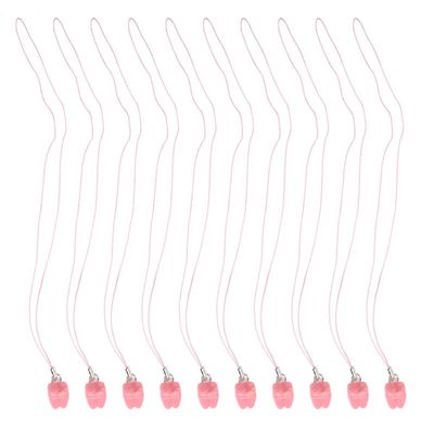 10Pcs Teeth Saver Necklace & Organizer - Milk Teeth Storage Box With Necklace Case(Pink)