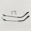 1 Pair Metal Frame Arms Pure Titanium Temple Rimless Glasses Legs and Stainless Steel Nose Bridge Glasses Replacement Temple Eyewear Frame Temple with Double Rubber Plug view 2