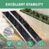 FASDRESS Portable Wheelchair Ramp Folding Aluminum Door Threshold Wheelchair Ramp Wheel Chair Ramp for Home Steps Stairs Entry Threshold Doorways (6ft) view 3