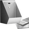 Automatic Sensor Stainless Steel Wall-Mounted Urinal for Family Bathrooms Men's Restroom Induction Flush Toilet Silver Bathroom Fixture Modern Hygienic Design view 1
