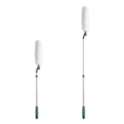 Home Long Handle Duster - White Dust Collector with Extension Bar, Easy to Use & Reusable Design