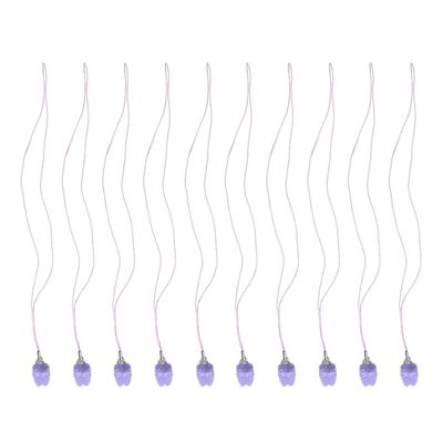 10Pcs Teeth Saver Necklace & Organizer - Milk Teeth Storage Box With Necklace Case(Purple)
