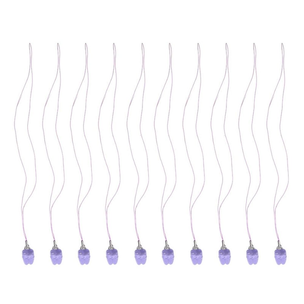10Pcs Teeth Saver Necklace & Organizer - Milk Teeth Storage Box With Necklace Case(Purple)