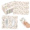 120PCS Floral White Magnolia Guest Napkins, 3 Ply Disposable Hand Towels for Bathroom, Paper Dinner Napkins, Decorative Napkins for Spring Wedding Baby Shower Bridal Shower Birthday Party view 1