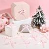 PH PandaHall 50pcs Bows Ribbons for Party Favors, Pink Bows with Golden Crown Ribbon Bow Party Favors Ribbon Set for Wedding Baptism Birthday Party Favors Church Gift Wrapping Decorations view 4