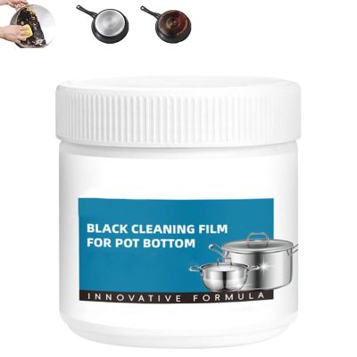 Powerful Burnt Residue Remover Paste for Cookware, Black Cleaning Film for Pot Bottom, Multi Purpose Powerful Cleaner for Kitchen Pots & Grills (1pcs)