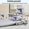 DJFYVAEIO Electrically Adjustable Backrest, Maximum Weight Capacity 150 Kg, Angle Adjustable from 2 to 80, Includes Pillow and Armrests, Easy to Use, Provides Neck, Head and Lumbar Support Grey view 2