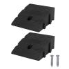 Jiawu PE Curb Ramp 2 Pack, 13cm Height 4409lbs Strong Load Capacity with Stable Grid Structure, Curbside Driveway Ramp for Car, Truck, Scooter, Bike, Motorcycle, Wheelchairs (52/29/15) view 1