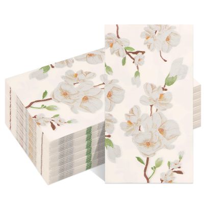 120 Pcs Disposable Bathroom Hand Towels Fall, Decorative Paper Guest Towel for Powder Room, Hand Napkin with Exquisite Pattern for Holiday Party Home Gathering Anniversary