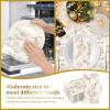 120 Pcs Disposable Bathroom Hand Towels Fall, Decorative Paper Guest Towel for Powder Room, Hand Napkin with Exquisite Pattern for Holiday Party Home Gathering Anniversary view 4