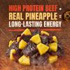 Bite Me Jerky Tender Beef Jerky Snacks Pack with Premium Meats & Real Fruit | Bold Teriyaki & Pineapple Flavor | High Protein, Low Sugar Portable Beef Jerky Bulk | Made in USA - 4oz, 113g view 2