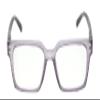 Calabria Rectangular Eyeglasses [50 x 18 x 141 mm] | Full Rim w/Plastic Frames | Matte Crystal w/Purple Stripe & Demi Arms Retro Reading Glasses w/Blue Light Filter Lens view 3