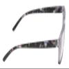 Calabria Rectangular Eyeglasses [50 x 18 x 141 mm] | Full Rim w/Plastic Frames | Matte Crystal w/Purple Stripe & Demi Arms Retro Reading Glasses w/Blue Light Filter Lens view 4
