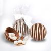 3 Pack Happy Holidays Hot Chocolate Bomb Party Favors For Stocking Stuffers, Goodie Bags, Holiday Gifting & More - Snowman (Milk Chocolate With Marshmallows) view 2