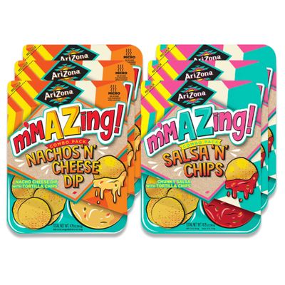 AriZona m'mAZing Salty Snacks Variety Pack - Nachos and Cheese, Salsa and Chips, 3 of Each Flavor (Pack of 6)