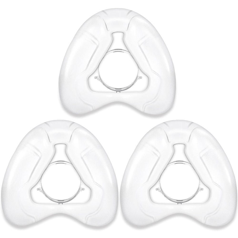 3PCS Replacement Nasal Cushion for ResMed AirFit N20 Mask, Compatiable with Orignal Airfit N20 Frame,Ultra-Soft Silicone, Gentle Fit,Comfortable Seal, Replacement CPAP Supplie, Medium